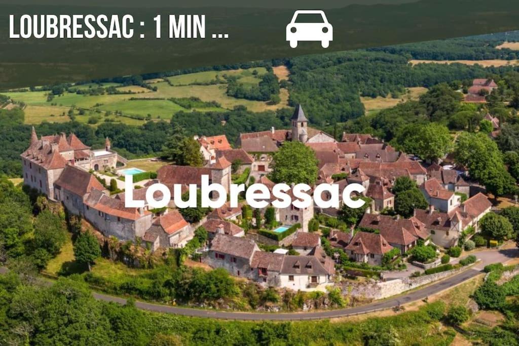 La Sagnarde, Maison En Pierre, Loubressac Extérieur photo
